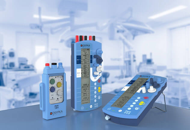 PACE temporary external cardiac pacemakers